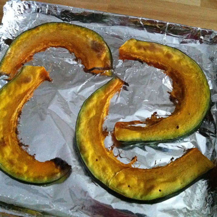 超簡単 トースターで焼きかぼちゃ レシピ 作り方 By Xiaobai 楽天レシピ